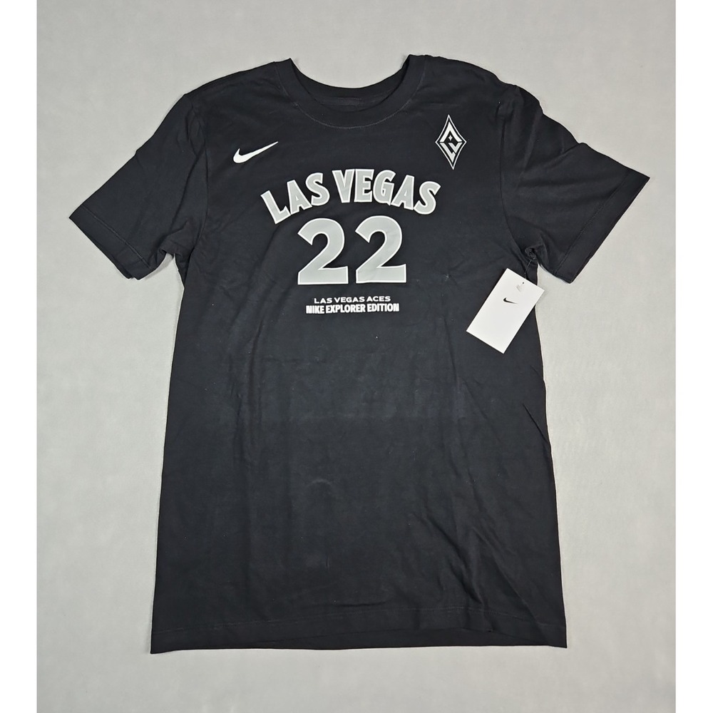 Nike Mens Las Vegas Aces A'ja Wilson 22 WNBA‎ T Shirt Size Small NWT